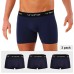  Men’s Cotton Underwear Boxer Shorts 3 Pack Briefs For Men, Navy (3 Pack), 3XL