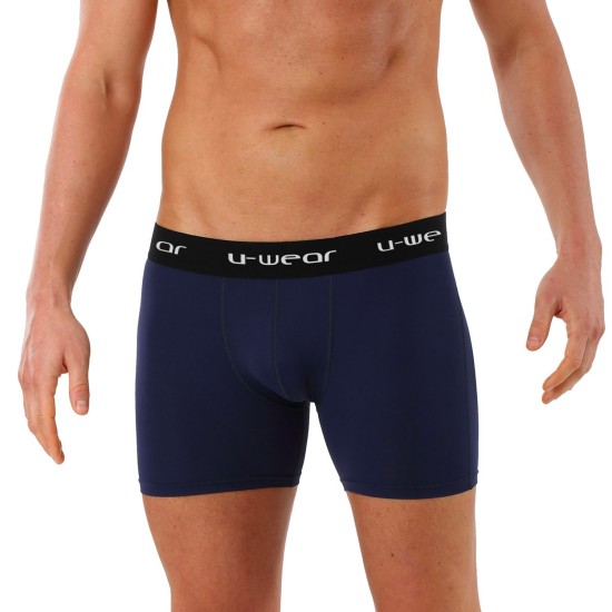  Men’s Cotton Underwear Boxer Shorts 3 Pack Briefs For Men, Navy (3 Pack), XL