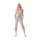 Women’s 2-Piece Sweatsuit – Crop Tank Top and Sweatpants Tracksuit, Gray, Small