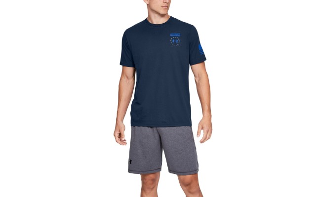  Men’s Logo-Graphic T-Shirt (Dark Blue, M)