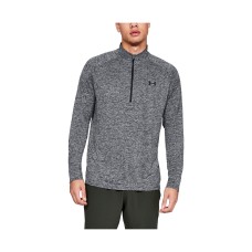 Under Armour Men’s UA Tech Half-Zip Pullover, Black/Gray, S
