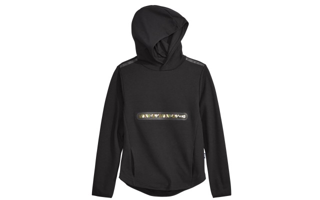  Big Boys Civic Fleece Tech Hoodie (Black, L)