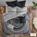 Urban Habitat Cotton Comforter Set-LuxeTraditional Design All Season Cozy Bedding with Matching Shams, Decorative Pillow (Black, Full/Queen)