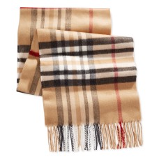 V. Fraas Cashmink Oversized Check Scarves