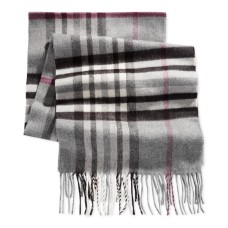 V. Fraas Cashmink Oversized Check Scarves