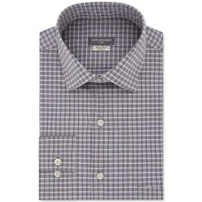 Van Heusen Men’s Classic/Regular Fit Flex Collar Stretch Gray Check Dress Shirts