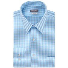 Van Heusen Men's Classic/Regular-Fit Performance Stretch Wrinkle-Free Flex-Collar Check Dress Shirts