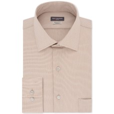 Van Heusen Men's Flex Classic/Regular-Fit Stretch Wrinkle-Free Nailshead Print Dress Shirts