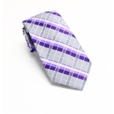 Van Heusen Mens Purple Plaid Professional Business Neck Tie (Purple)