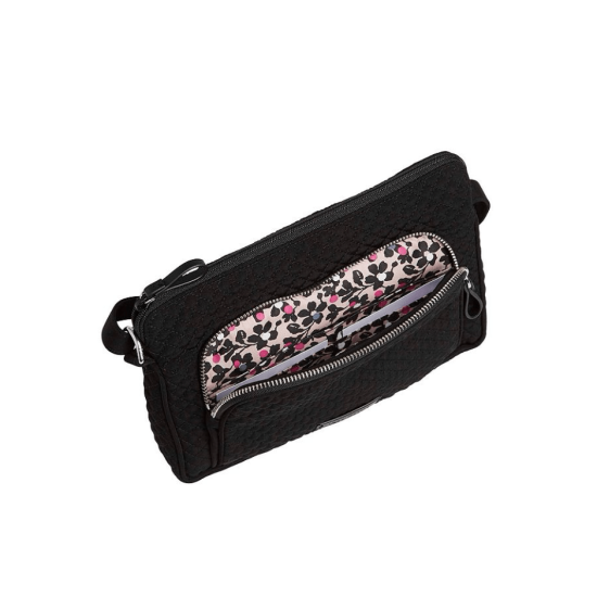 Vera Bradley Iconic RFID Little Hipster in Classic Black