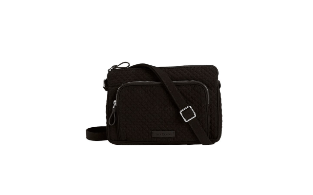 Vera Bradley Iconic RFID Little Hipster in Classic Black