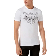 Versace Men’s Graphic-Print T-Shirt (White)