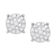 Victoria Townsend Diamond Cluster Stud Earrings (1/4 ct. t.w.) in Sterling, Silver