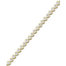 Victoria Townsend Diamond Heart Link Bracelet (1/4 ct. t.w.)