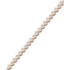 Victoria Townsend Diamond Heart Link Bracelet (1/4 ct. t.w.)