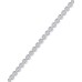  Diamond Miracle Line Tennis Bracelet (1/4 ct. t.w.) in 18k Gold-Plated Sterling Silver or Sterling Silver, Silver