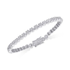 Victoria Townsend Diamond Miracle Line Tennis Bracelet (1/4 ct. t.w.) in 18k Gold-Plated Sterling Silver or Sterling Silver