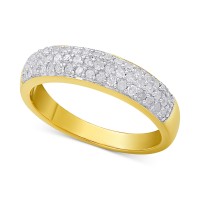 Victoria Townsend Diamond Pavé Ring (1/2 ct. t.w.) in sterling silver, 18k gold-plated sterling silver or 18k rose gold-plated sterling silver