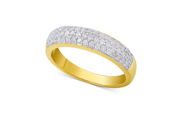  Diamond Pavé Ring (1/2 ct. t.w.) in sterling silver, 18k gold-plated sterling silver or 18k rose gold-plated sterling silver