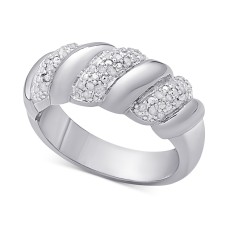 Victoria Townsend Diamond San Marco Ring (1/4 ct. t.w.) in Sterling Silver, 18K Gold-Plated Sterling Silver
