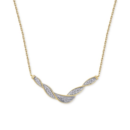  Diamond Swirl Collar Necklace (1/4 ct. t.w.), Gold