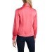  Long Sleeve Keyhole Mock Neck Blouse (Medium Red), Medium Red, Large