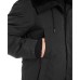  Men’s Long Parka with Faux Fur Lined Hood (Black, XL)