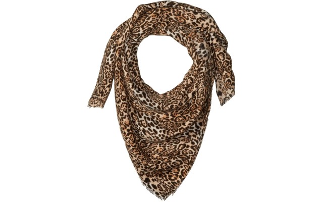  womens Classic Leopard Square Wrap