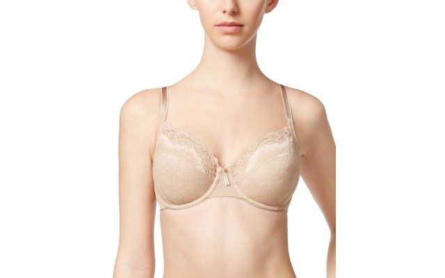 Basic Benefits Lace Bra (Toast/Sand, 32 DD)