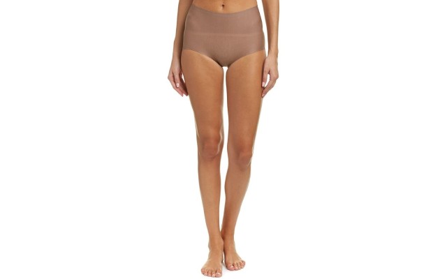  Women’s Body Base Brief Panty (Beige, Medium)