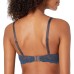  Women’s Embrace Lace Plunge Contour Bra (Nine Iron/Ensign Blue, 34D)