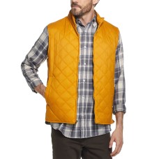Weatherproof Men’s Diamond Quilted Vest (Gold, 2XL)