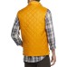  Men’s Diamond Quilted Vest (Gold, 2XL)