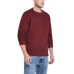  Vintage Men’s Solid Mesh Stitch Sweater (Pink, XL)
