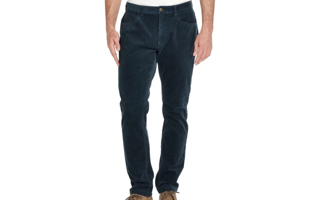  Vintage Men’s Stretch Corduroy Pants, Ombre Blue, 36x32