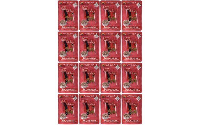  Cats in the Kitchen Grain-Free Natural Wet Cat Food Pouches, Mack Jack and Sam, Pack of 16