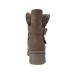  Women’s Chastity Faux Fur Buckle Boots – Brown Size 9