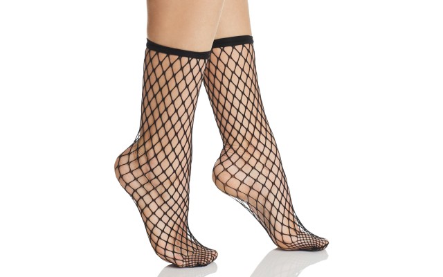  Tina Summer Net Socks (Black, Small)