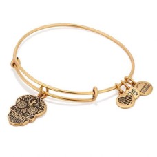 Women’s Alex And Ani ‘Calavera’ Adjustable Wire Bangle