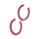 Women’s  Pernille Resin Oval Hoop Earrings – Purple