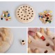 Wooden Memory Chess for Cognitive Development of Toddlers, Montessori Education Sensory Learning with Board Games for Preschool Children, Kindergarten Teaching Aids