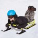 Yukon  Pro HD Steerable Snow Sled with Aluminum Frame (Green, 51″ x 22.5″)