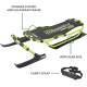 Yukon  Pro HD Steerable Snow Sled with Aluminum Frame (Green, 51″ x 22.5″)