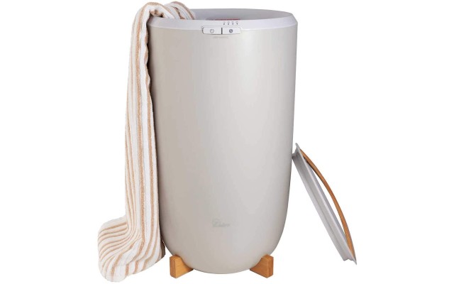  Ultra Large Luxury Bucket-Style Towel Warmer with Auto Shut Off and 4 Timer Settings for Bathroom Open Box (Gray)