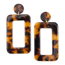 Zenzii Gold-Tone Acetate Cutout Drop Earrings