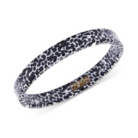 Zenzii Tortoise-Look Bangle Bracelet, Black