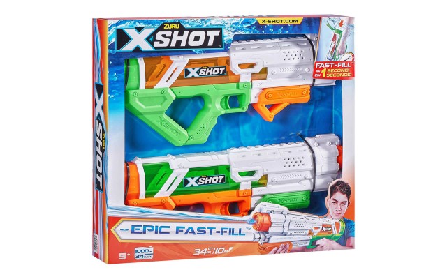  Water Gun Toy for Kids 2 for 1 Epic Water Blaster (2 Pack)