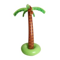 5.5 ft/66″ Large Inflatable Palm Tree for Poolside Decor, Decoration for Tropical, Hawaiian and Aloha Themed Birthday and Poolside Parties, Luau Pool Side Party Decorations