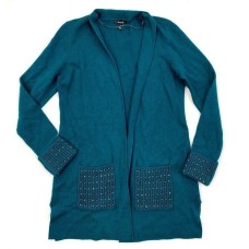 Alfani Embellished Open-Front Cardigan