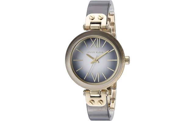  Women’s AK/2212GYGB Grey Ombre Resin Bangle Watch